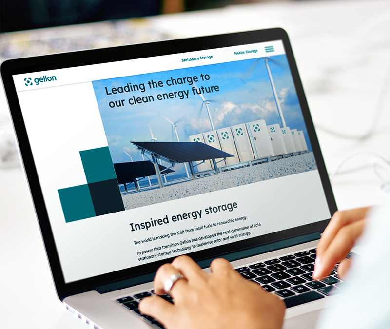 New website, new branding for Gelion | Inspired energy storage
